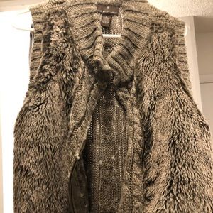 Faux fur vest